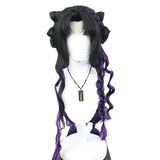 [Styled Wig]WHERE WINDS MEET  Green Grassland Imitation Hand Hook COS Hairy Girl Style Wig Set
