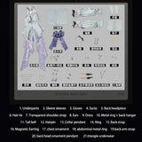 Remielle Dan Cosplay Costume Game Zenless Zone Zero ZZZ Women White And Purple Dress Cosplay Halloween Party Role Play S-XL
