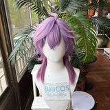 [Styled Wig]Durin Cosplay Wig Game Genshin Impact Women Purple Fluffy Wolf Tail Hair Anime Halloween Party Synthetic Cosplay Wig