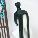 [Styled Wig]Ashes of the Kingdom‌ Xun Yu's dark green imitation hand hook short hair imitation full zip bun COS wig cover