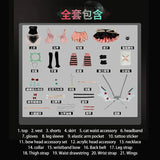 Nangong Yu Cosplay Costume Game Zenless Zone Zero Pink And Black Skirt Collaboration Halloween Carnival Comic Role Play Uniform