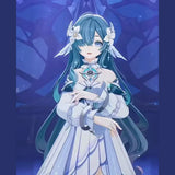 [Styled Wig]Vodyanitsa Cosplay Wig Game Genshin Impact Women Long Hair 98CM Green Purple Mixed Wig Anime Heat Resistant