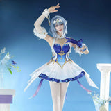 Odette Cosplay Costume Game Genshin Impact Full Set Anime Women White And Blue Dress Outfit For Comic Con Halloween Party XS-2XL