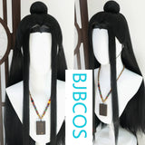 [Styled Wig]Ancestral animation ancient style cosplay Hanfu ancient costume blue forget machine cosplay wig headband patch wig