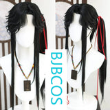 [Styled Wig]Heaven Official's Blessing Ancient costume youth flower city cosplay side split Lace Front Wig beauty pointed