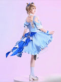 Minami Kotori‌/Takami Chika‌/Kurosawa Ruby‌ Cosplay Costume Love Live Aqours Women Pink And Blue Lolita Dress Halloween Carnival