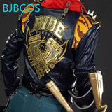 Game Zenless Zone Zero Cosplay Lighter Cosplay Full Suit Pu Leather Coat Lighter Black Suit Men Hallowen Roleplay Suit