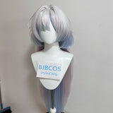 [Styled] WUWA Mornye Cosplay Wig 85cm Long Silver Blue Wig Anime Heat Resistant Synthetic Wigs for Halloween Carnival Party