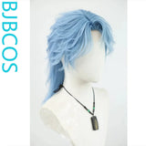 [Styled Wig]Small lace Song Juhan blue daily texture wolf tail COS styling wig set