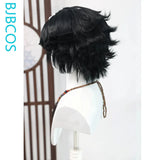 [Styled Wig]Joseph Desaulniers‌ Cosplay Patch Wig Game I Dentity V Women Man Short Black And White Curly Hair Halloween Party