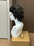 [Styled Wig]Subaruu Wig Cosplay Anime Men Black Hair Subaruu Cosplay Fully Teased Top High Heat Halloween Resistant Wig
