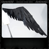 Ramiel Cosplay Prop Shining Black Wings Prop Game Zenless Zone Zero ZZZ Remielle Dan Halloween Role Play Anime Outfit For Women