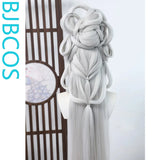 [Styled Wig]Antique style female creative silver white ancient costume goddess Lace Front Wig COS style wig set