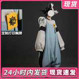 Gachiakuta‌ Dia Sant cosplay men's faux denim fabric overalls embroidered cosplay