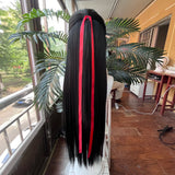 [Styled Wig]Wei Wuxian Grandmaster Of Demonic Cultivation 100CM Patch Front Wig Black Long Straight Ancient Customs Wig
