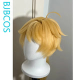 [Styled Wig]Lumine/Aether Cosplay Wigs Game Genshin Impact For Men Or Women Golden 40CM/90Cm Heat Resistant Synthetic Hair Wigs