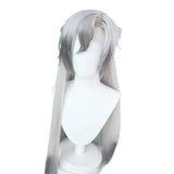 [Styled Wig]Ashes of the Kingdom‌ Wang Can Silver White Lace Front Wig Spray Color COS Wig Set