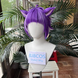 [Styled Wig]Twisted Wig Wonderland Chenya Cosplay Halloween Party Heat Resistant Synthetic Hair Short Purple Wig