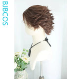 [Styled Wig]Viktor‌ Cosplay Full Lace Wig Game Women Man Short Brown Universal Hair Heat Resistant Synthetic Halloween Party Wig