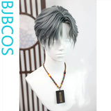 [Styled Wig]Small lace boy haze blue daily COS short hair micro spray fluffy