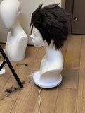 [Styled Wig]Subaruu Wig Cosplay Anime Men Black Hair Subaruu Cosplay Fully Teased Top High Heat Halloween Resistant Wig