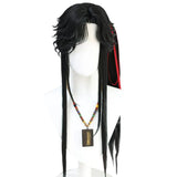 [Styled Wig]Heaven Official's Blessing Ancient costume youth flower city cosplay side split Lace Front Wig beauty pointed