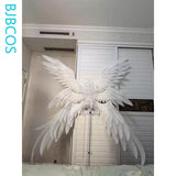 Versatile Wings Cosplay Prop Women Man Pearl Cotton Lolita Versatile Angel Devil White Wings Cosplay Halloween Carnival Party