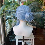 [Styled Wig]‌Odette Cosplay Wig Game Genshin Impact Light Blue Hair For Women Anime Game Con Props Role Play Gift Halloween