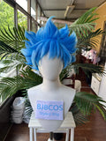 [Styled Wig]Twisted Wig Wonderland Ortho Cosplay Men Short Blue Wig Halloween Cosplay Anime Cosplay Synthetic Wigs for Costume