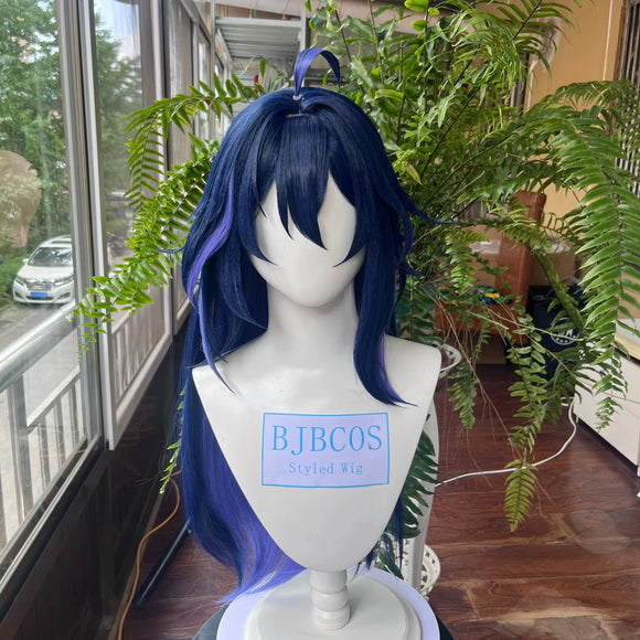 [Styled] Seele Cosplay Wig Honkai Star Rail Hair 73cm Long Blue Black Purple Wigs Heat Resistant Synthetic Hair Halloween