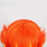 [Styled Wig]Pumpkin Pie Cookie‌ Cosplay Wig Game Cookie Run Kingdomm Women Mixed Orange Short Hair Roleplay Halloween Party