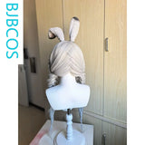[Styled Wig]‌Judyy Hoppss Wig Movie Women Long Grey Twintails Braided Hair Rabbit Judyy Hoppss Cosplay Free Cap Wig