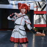 【In Stock】Kasane Teto Cosplay Costume Anime Virtual Singer Women White Dress Full Set Kasane Teto Uniform Costumes Masquerade