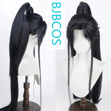 [Styled Wig]Hanfu ancient style men and women pointed cosplay wig against the cold water versatile high ponytail hairstyle