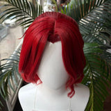 [Styled Wig]Crepus Ragnvindr Cosplay Wig Game Genshin Impact Woman Red Long Hair For Halloween Heat Resistant Synthetic Wigs