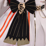 ‌Chisa‌ Cosplay Costume Game ‌Wuthering Waves White And Red Dress Outfit Carnival Halloween Anime Game Role Play Uniform M-3XL‌