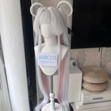 [Styled] Runami Yachiyo Cosplay Wig 115cm Silver White Pink Mixed Wig Anime Heat Resistant Synthetic Wigs for Halloween Carnival