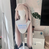 [Styled] Sparxie Cosplay Wig Honkai Star Rail Light Pink Long Hair Masked Fools Game Role Play Props Halloween Party Women Girls
