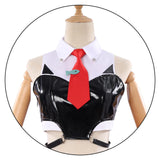 Red Hood Cosplay Pink White Jacket Costume Goddess of Victory: NIKKE Top Skirt Bag Set For Perfromance Halloween Roleplay
