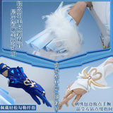 Odette Cosplay Costume Game Genshin Imapct Women White Blue Lolita Ballet Dress Full Set Anime Party Halloween Roleplay Outfit