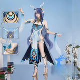 Lauma Game Cosplay Costume Genshin Impact Uniform Shoes Headwear Earrings Frostmoon Scions Halloween Party Outfit Women Girls