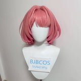 [Styled Wig] Short Pink Cosplay Wig Zenless Zone Zero Remielle Dan Ramiel Style Heat Resistant Hair For Halloween Carnival Role