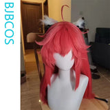 [Styled Wig]‌Nanally Coluccis Cosplay Wig Game Neverness To Everness NTE Women Red 68CM Hair Halloween Party Role Play Wig