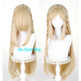 [Styled Wig]Cartethyia Cosplay Wig Game Wuthering Waves Women Light Yellow Hair 90CM Halloween Heat Resistant Synthetic Wigs