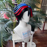 [Styled Wig]VOX Vincent Whitman Cosplay Wig Anime Women Men Black Red Blue Rainbow Color Short Hair Halloween Prop Hairpiece