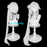 [Styled Wig]Hsin Cosplay Wig Game Wuthering Waves Women 90CM Black Mixed White Long Hair Halloween Heat Resistant Synthetic Wig