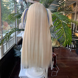 [Styled Wig]Fuwawa Cosplay Wig Anime VTuber Women Light Golden Long Hair For Heat Resistant Synthetic Halloween Party Wigs