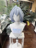 [Styled Wig]Zenless Zone Zero Lucia Elowen Cosplay Wig Long Blue Braids Hair Bun Synthetic Wigs For Women Girls Wig Cap