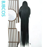 [Styled Wig]Sage‌ Cosplay Lace Front Wig Game VALORANT Anime Man Women Long Black Straight High Bun Hair Halloween Party Wig