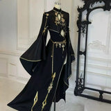 Original Set OC Private Cos/New Chinese Exotic Black Gold Ancient Style Hanfu Halloween Uniform Carnival Party Play Role Clothes